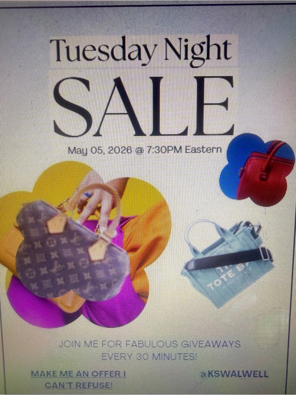 Tuesday Night SALE - Designer Monogram Satchel (Brown)